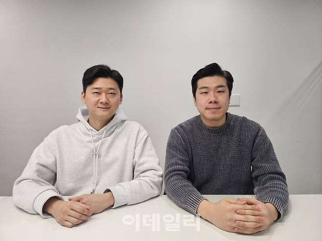 심건우(왼쪽), 이태훈 리퀴드네이션 공동대표가 7일 서울 중구 KG타워에서 이데일리와 인터뷰를 하고 있다. (사진=김경은 기자)