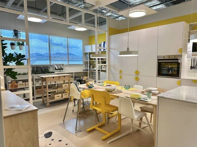 이케아 강동점 내 지역 주민과 함께 꾸민 쇼룸의 모습. 이성민 기자