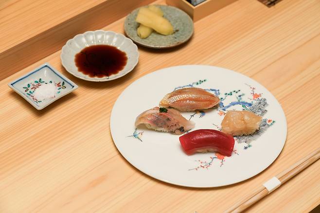 스시 카네사카의 초밥. /그랜드 인터컨티넨탈 서울 파르나스