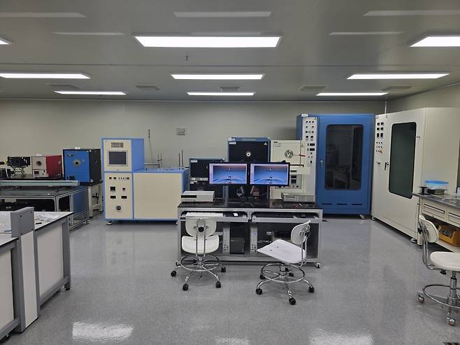 온도센서 교정실 내부. 우진 제공