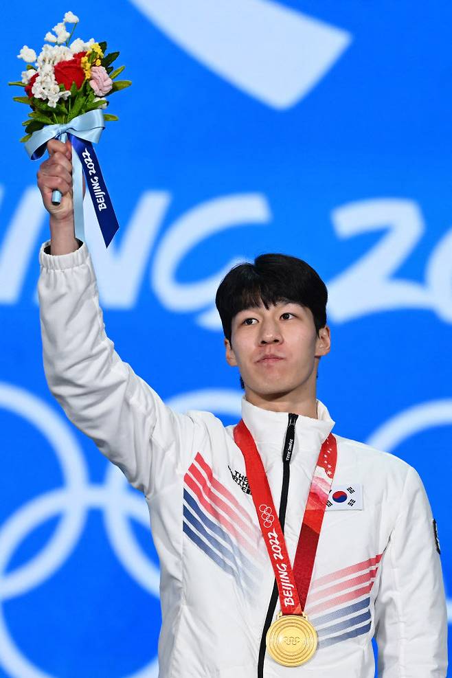 2022 베이징 동계올림픽 당시 황대헌. 사진=AFPBB NEWS