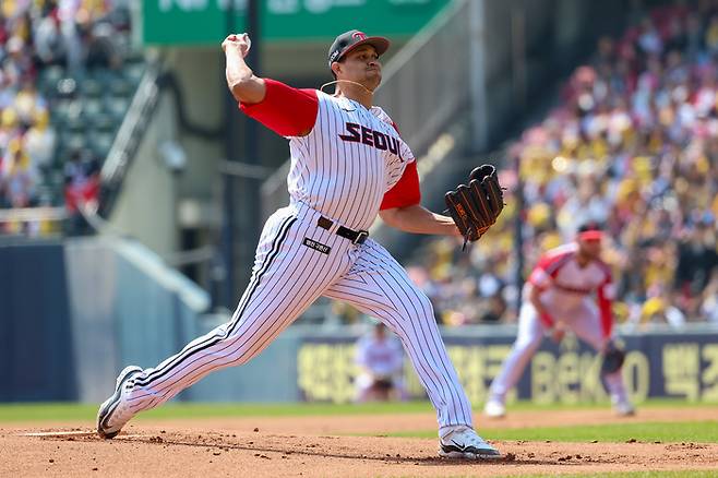 LG 치리노스가 네 번의 선발 등판에서 3승을 올렸다. 사진 | LG 트윈스