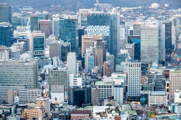 서울 종로구와 중구 일대 중심업무지구(CBD). GettyImages
