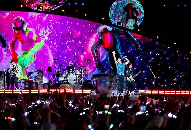 콜드플레이가 내한한 것은 2017년 이후 8년 만이다. 라이브네이션코리아 제공