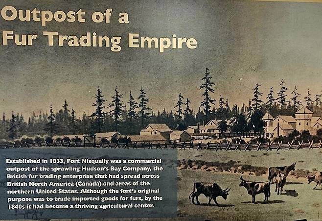 포트 니스퀄리가 ‘모피 거래 제국의 최전선’이었다는 내용의 포스터 / 손호철 제공