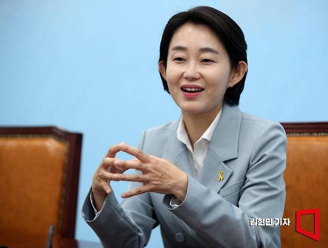 김재연 진보당 대선 후보가 21일 국회에서 아시아경제와 인터뷰를 하고 있다. 2025.4.21 김현민 기자