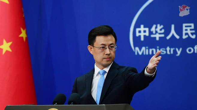 궈자쿤 중국 외교부 대변인. 연합뉴스