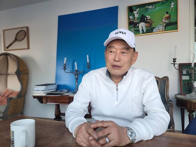 한국 테니스 발전을 위해 물심양면으로 힘을 보태는 김인곤 재미대한테니스협회 고문(사진/김종석)