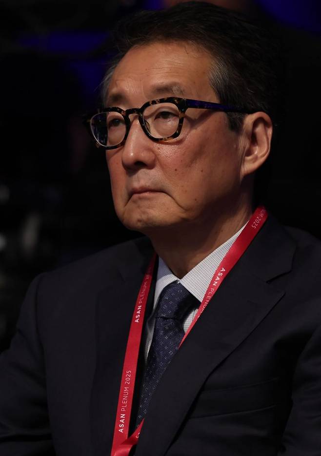 23일 서울 용산구 그랜드 하얏트 서울에서 아산정책연구원 주최로 열린 '아산플래넘 2025'에 참석한 빅터 차 전략국제문제연구소(CSIS) 한국 석좌. 연합뉴스