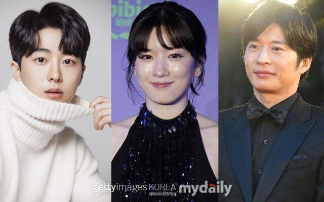 왼쪽부터 배우 김무준, 일본 배우 나가노 메이, 다나카 케이 / 9아토엔터테인먼트 및 게티이미지코리아