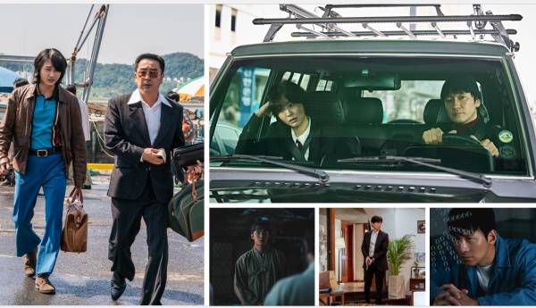 왼쪽부터 시계 방향으로 파인: 촌뜨기들, 나인 퍼즐, 조각도시, 북극성, 탁류 / 사진=디즈니+ 제공