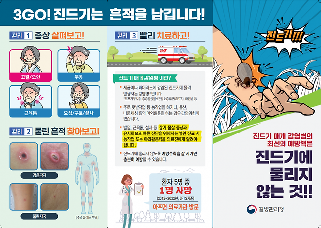 울산시 진드기 매개감염병 예방수칙.