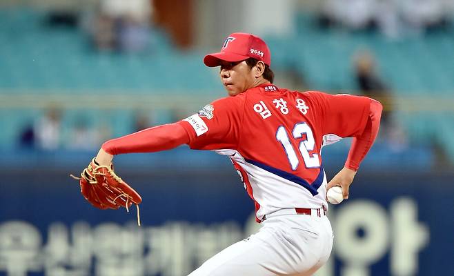 2018년 KIA 타이거즈 투수 시절 임창용. 뉴시스