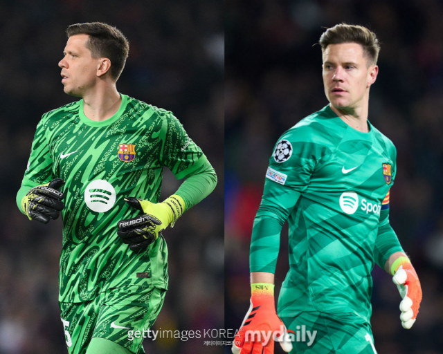 슈체스니와 테어슈테겐 중 한 명을 선택해야 하는 FC 바르셀로나. /게티이미지코리아