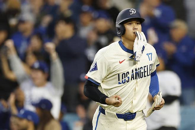 오타니는 4월 중순 들어 타격에서 기복을 보인다. 최근 7경기 동안 타율이 2할 초반대다. 사진 | AFP 연합뉴스