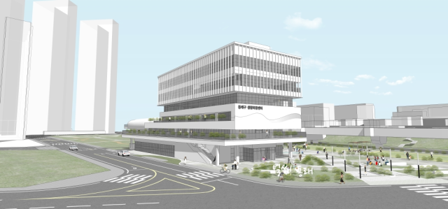 동래구 낙민동 옛 동래구청 임시청사에 들어서는 동래구 생활복합센터 조감도. 동래구청 제공