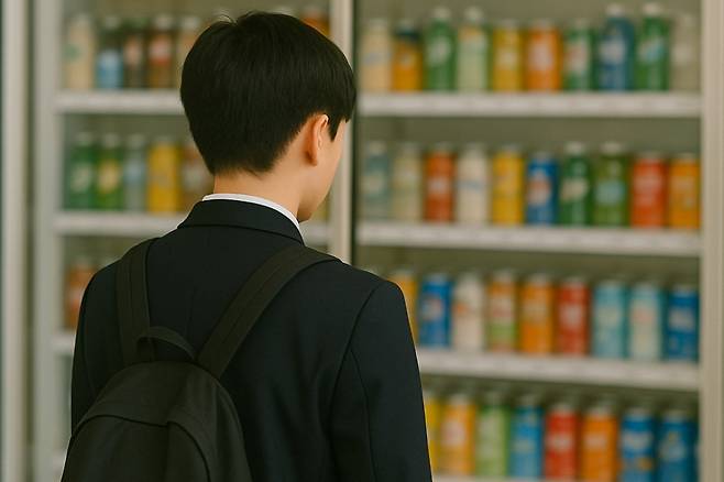 탄산음료·액상커피·에너지음료가 청소년들의 일상에 스며들었지만, 정작 성장기에 꼭 필요한 우유는 선택지에서 밀려나고 있다. /사진=우유자조금관리위원회
