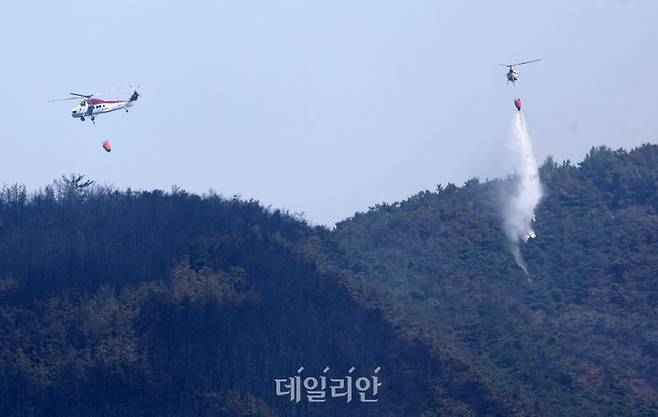 산불 진화 모습. ⓒ산림청