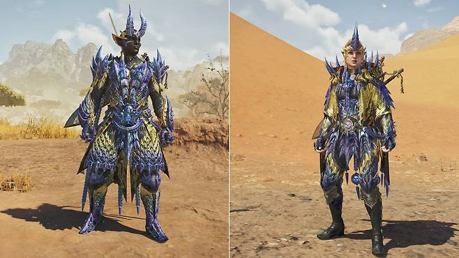 ▲ 레다젤트γ 방어구 외형