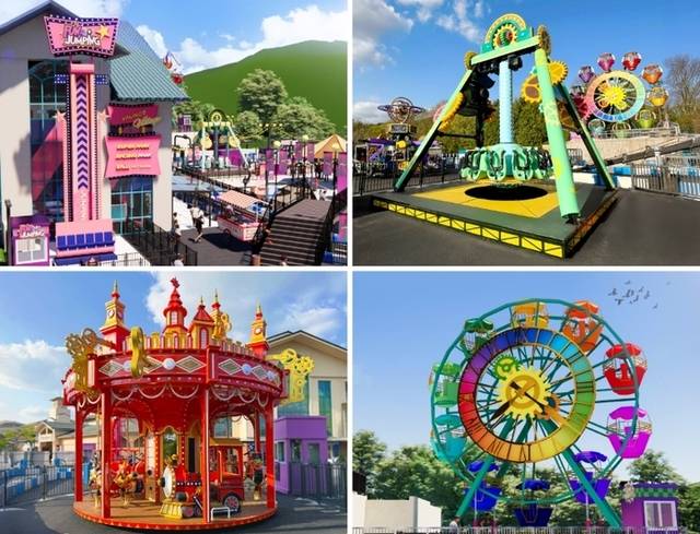 ▲ 원주 오크밸리 리조트에 조성된 퍼니 팩토리 테마파크 어트랙션