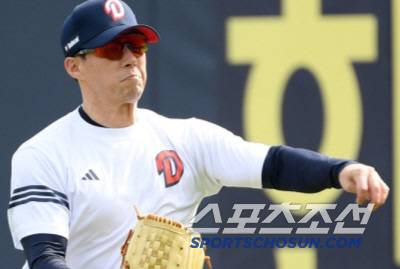 18일 잠실구장에서 열린 두산 베어스와 KIA 타이거즈의 경기. 두산 고효준이 훈련을 하고 있다. 잠실=박재만 기자 pjm@sportschosun.com/2025.04.18/