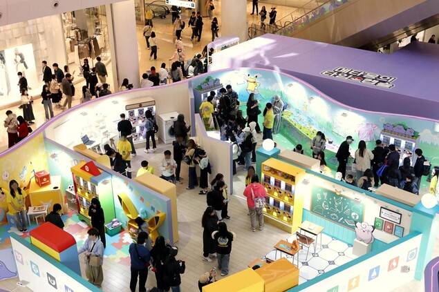 잠실 롯데월드몰 1층 메타몽의 타임캡슐 팝업스토어 전경. 롯데쇼핑 제공