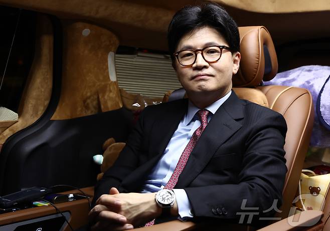 한동훈 국민의힘 대선 경선 후보가 30일 뉴스1과 인터뷰를 하고 있다. 2025.4.30/뉴스1 ⓒ News1 김민지 기자