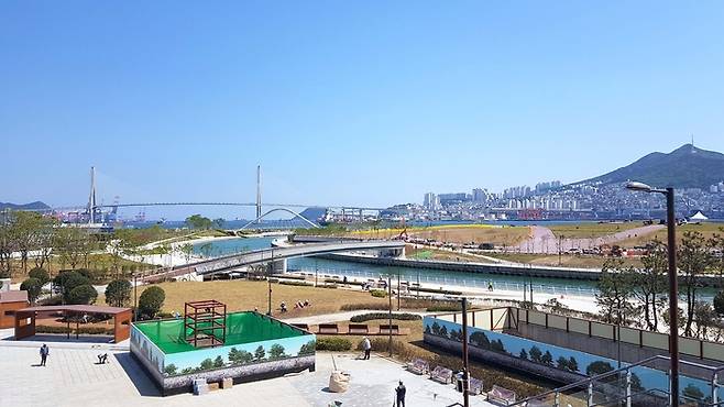 부산 북항 재개발 구역 일대 전경. (부산항만공사 제공)