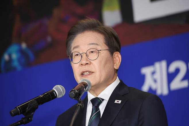 이재명 더불어민주당 대선 후보. 연합뉴스