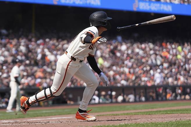 샌프란시스코 자이언츠 이정후가 최근 9경기 연속 장타를 터뜨리지 못했다. AP연합뉴스