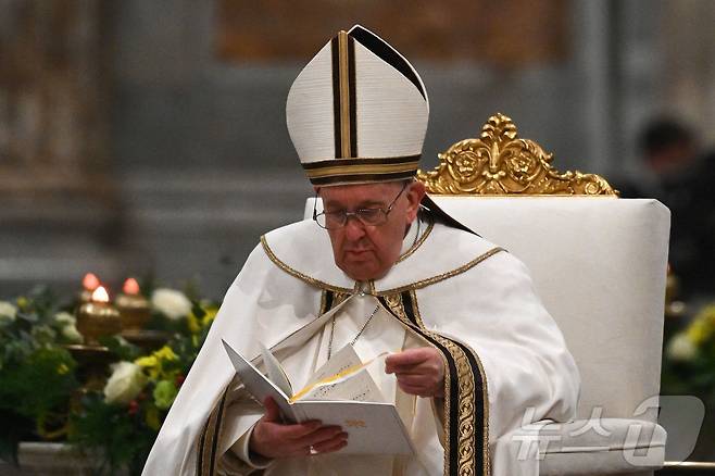 프란치스코 교황. 2022.01.25. ⓒ AFP=뉴스1