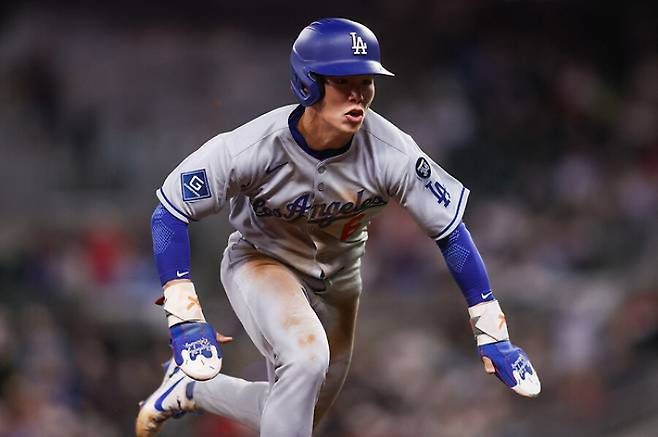 질주하는 김혜성. 로이터=연합뉴스