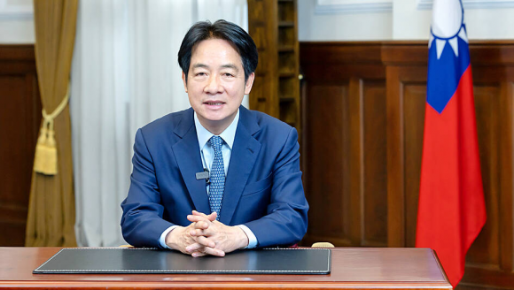 라이칭더 대만 총통이 5일 영상 연설을 통해 미국과 통화 협상을 하지 않았다고 주장하고 있다. 소셜미디어 캡처