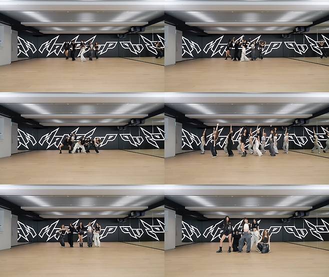 오는 12일 첫 EP를 발매하는 걸그룹 미야오의 선공개 싱글 ‘핸즈업’ 안무 영상. 사진 더블랙레이블