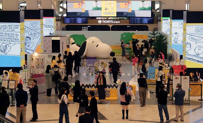 신세계백화점 피너츠 팝업. /사진제공=신세계백화점