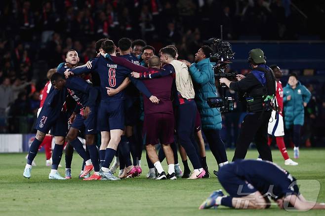 유럽축구연맹(UEFA) 챔피언스리그 결승에 오른 PSG. ⓒ AFP=뉴스1