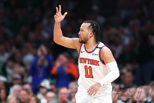 뉴욕 닉스의 제일런 브런슨. ⓒ AFP=뉴스1