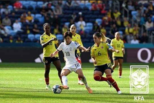 2023 여자월드컵 당시 한국-콜롬비아전