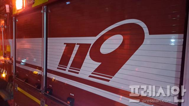 ▲소방차량ⓒ프레시안(지정운)