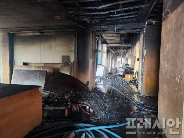 ▲ 부산 반얀트리 화재현장. ⓒ부산소방본부