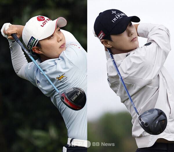 2025년 유럽여자프로골프투어(LET) 아람코 코리아 챔피언십에 출전한 김효주, 박성현 프로. 사진제공=ⓒAFPBBNews = News1