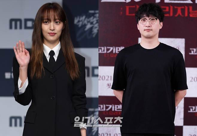 배우 김보라(왼쪽)와 조바른 감독 / 사진=일간스포츠DB