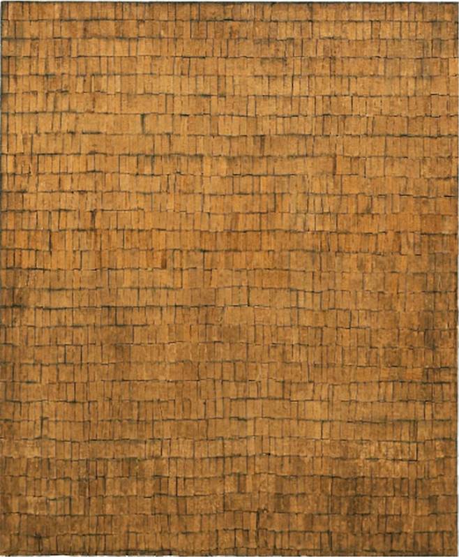 김현경, W.2409, 2024, 종이에 커피염색, 수채 안료(브라운), 90.9x72.7cm / 사진=스튜디오126