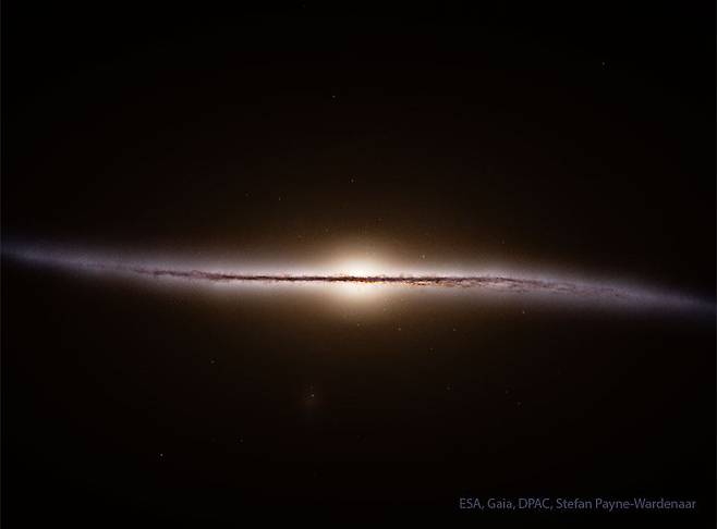 Gaia Reconstructs a Side View of our Galaxy. /ESA, Gaia, DPAC, Stefan Payne-Wardenaar