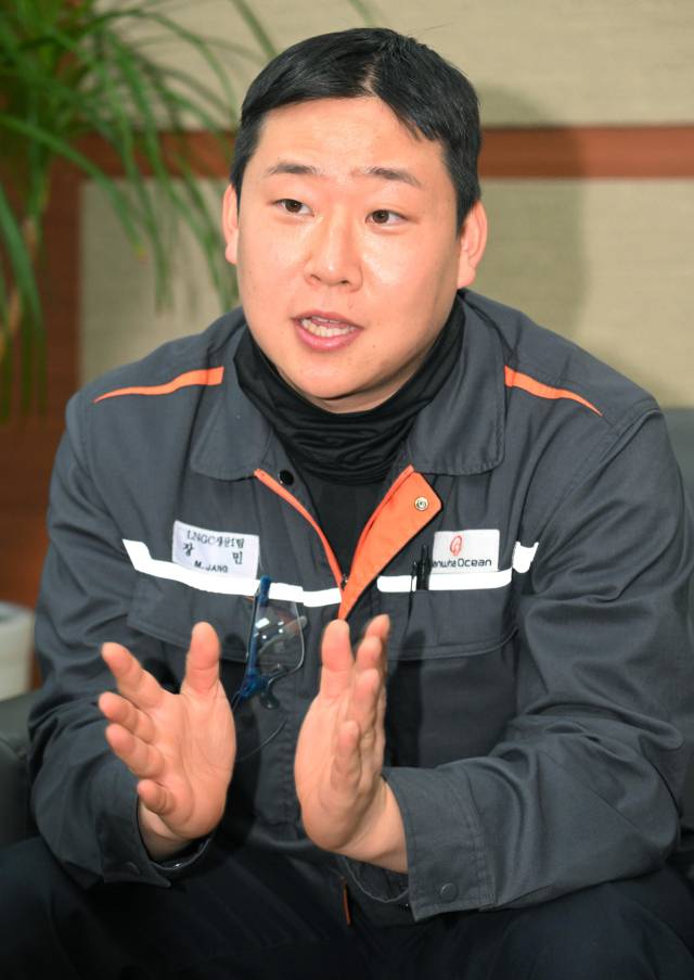 한화오션의 신입사원 장민씨./성승건 기자/