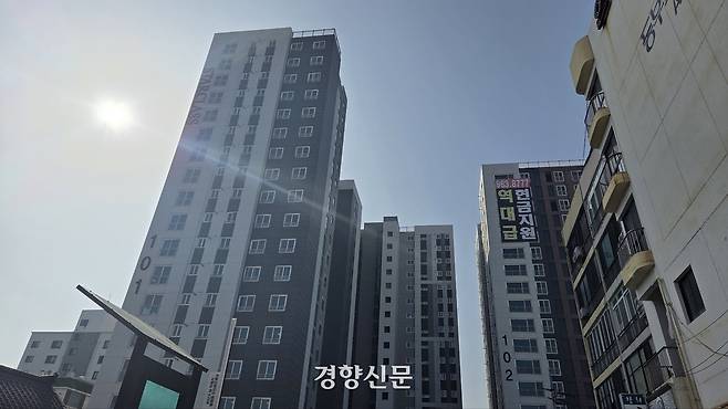 대구시 동구의 한 준공 후 미분양 아파트. 사진은 본문과 상관 없음. 최미랑 기자.