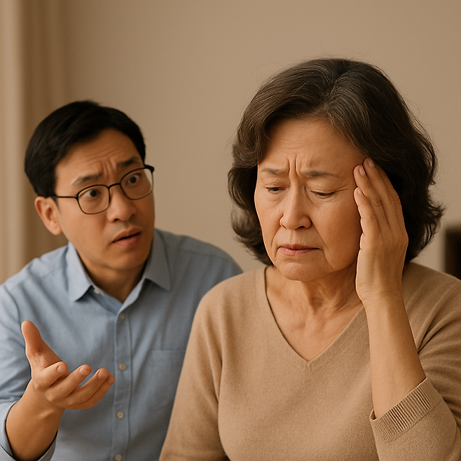 통상 경도인지장애 환자 10명 중 1명은 1년 내에 치매로 진행된다고 한다. 단순한 건망증도 ‘치매 경고 신호’일 수 있다. 사진은 챗GPT로 만든 이미지.