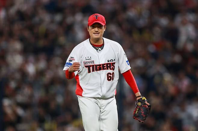 ▲ 선발로 나서 호투하며 팀의 연패를 끊어낸 김도현 ⓒKIA타이거즈