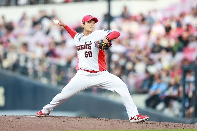 ▲ 김도현은 시즌 8번의 등판에서 단 한 번의 조기 강판 없이 좋은 활약을 이어 가고 있다 ⓒKIA타이거즈