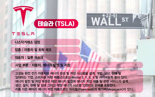 미·중 무역갈등 완화에 테슬라 주가가 6.7% 상승했다. 테슬라 기업 정보. /사진=김은옥